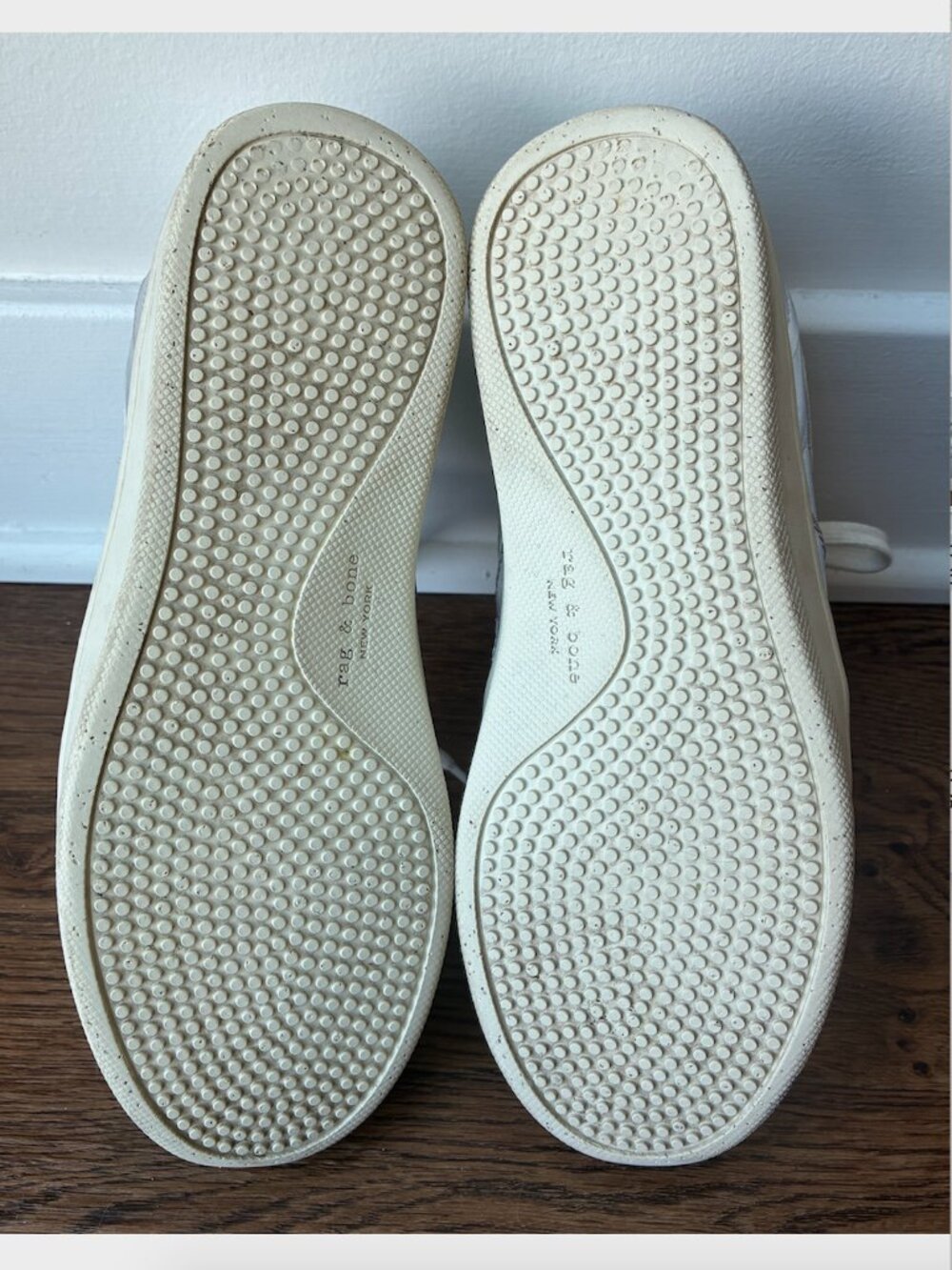 Rag & Bone Silver Retro Court Sneakers - US 8/ EU 38 - Picture 10 of 10
